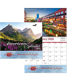 Promotional Wall Calendars: Luxe American Splendor Stapled Wall Calendar